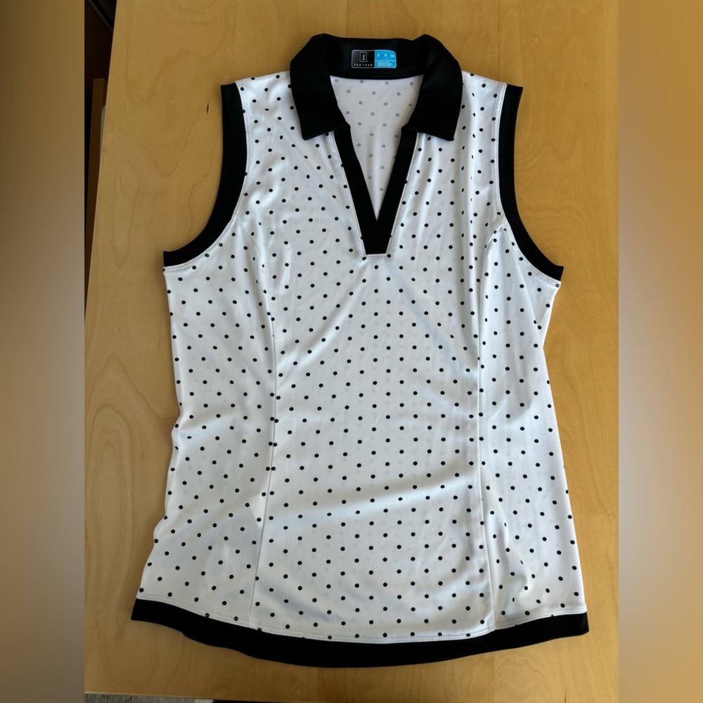 Polka dot golf shirt